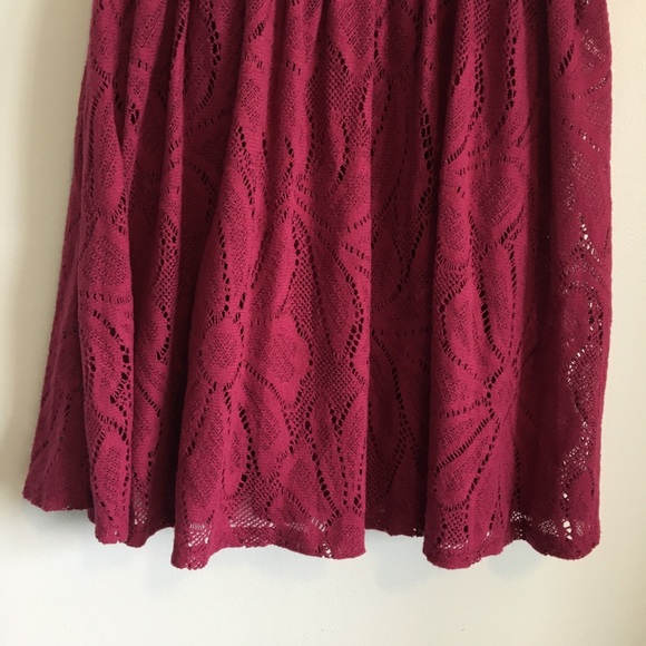 Lauren Conrad Fuchsia Pink Floral Lace Dress Small - Picture 4 of 6